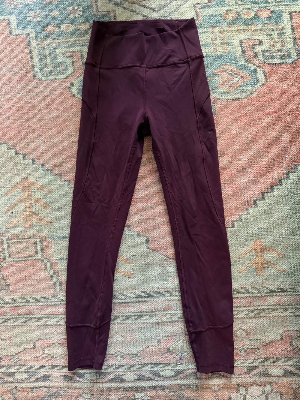 Lululemon Black Cherry In Movement Leggings